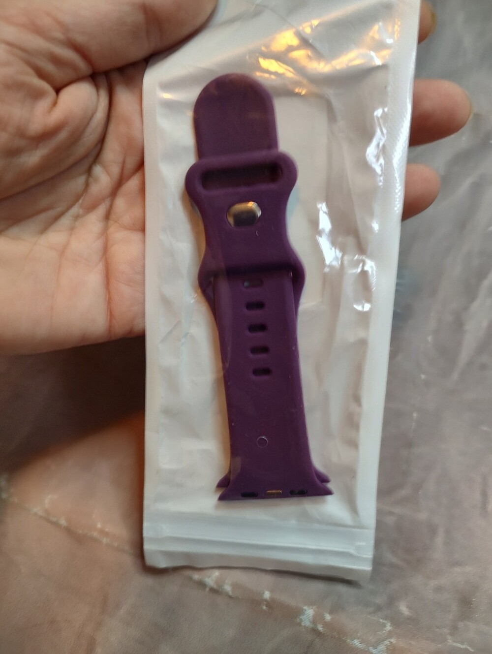 4 Silicone Watch Straps — Pastel Lavender, Plum, Sky Blue & Sage Green - Picture 7 of 9